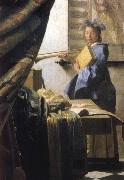 VERMEER VAN DELFT, Jan, The Artist in his studio